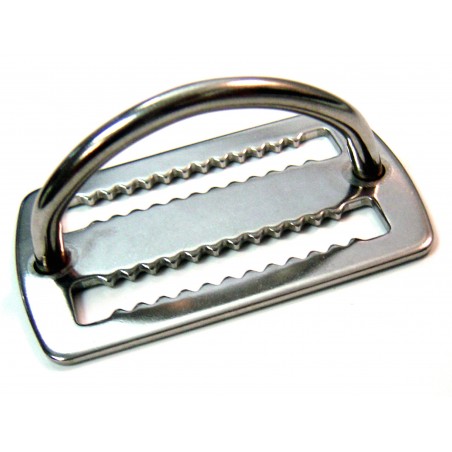CRESSI Accesorio de buceo - Hebilla inoxidable antideslizante con argolla ETA 650002