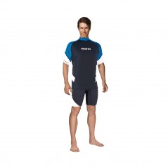 MARES SHORT SLEEVE SUN PROTECTION SHIRT Rash Guard Loose Fit man 412540AZU