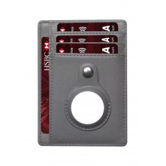 TUDETIC Card Holder Wallet with AirTag - Keep your valuables safe and located TUD-WAT-NEGRVAR