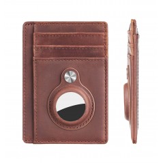 TUDETIC Card Holder Wallet with AirTag - Keep your valuables safe and located TUD-WAT-NEGRVAR