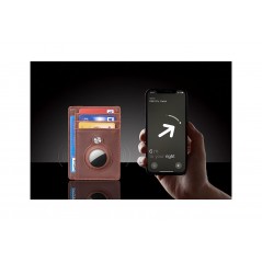 TUDETIC Card Holder Wallet with AirTag - Keep your valuables safe and located TUD-WAT-NEGRVAR