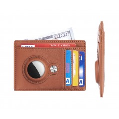 TUDETIC Card Holder Wallet with AirTag - Keep your valuables safe and located TUD-WAT-NEGRVAR