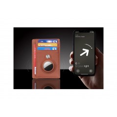 TUDETIC Card Holder Wallet with AirTag - Keep your valuables safe and located TUD-WAT-NEGRVAR