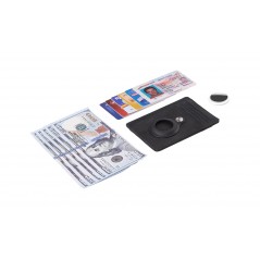 TUDETIC Card Holder Wallet with AirTag - Keep your valuables safe and located TUD-WAT-NEGRVAR