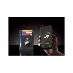 TUDETIC Card Holder Wallet with AirTag - Keep your valuables safe and located TUD-WAT-NEGRVAR