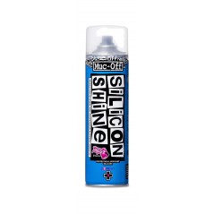 TUDETIC - kit de brillo y protección para bicicleta con spray muc-off silicone shine 500ml gamuza microfibra 30x40 cm KT-2-2