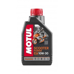 TUDETIC - Aceite Moto Motul Scooter Power 4T 10W30 MB 1 Litro + Embudo para 4 Tiempos Lubricante Motor T KIT-MOT-2