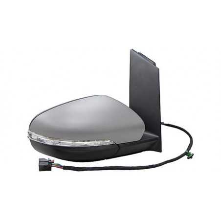 Complete right rear view mirror electric convex thermal primed folding flashing 