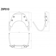 RIZOMA Windshield screen with mounting kit ZVP010