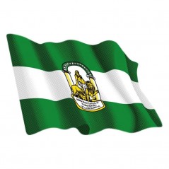 FASEBA Pegatina adhesivo bandera ondeante Andalucía 6X8 CM 01061