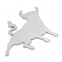 LAMPA Bull chrome adhesive sticker LAM07207