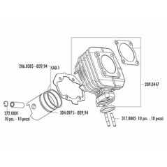 POLINI Complete cylinder kit Ø40 MM 1016817
