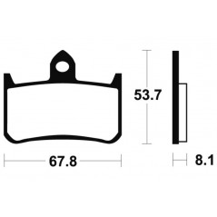 TECNIUM Sintered motorcycle brake pads MTR122 1090548