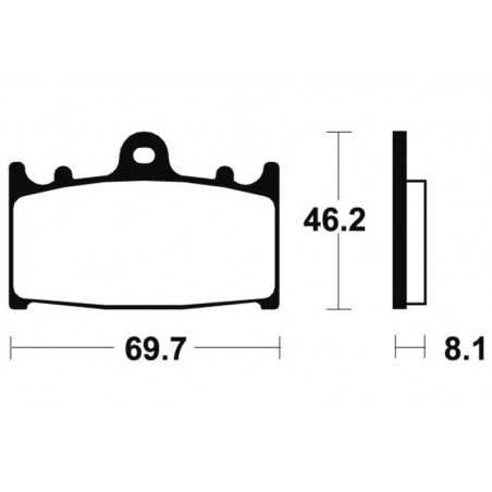 TECNIUM Sintered motorcycle brake pads MTR131 1090551