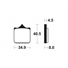 TECNIUM Sintered motorcycle brake pads MTR370 1090578