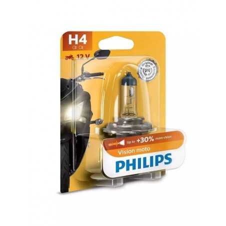 PHILIPS LAMP, LIGHT BULB H4 VISION MOTO 12V/60/55W - (1U) 1080730
