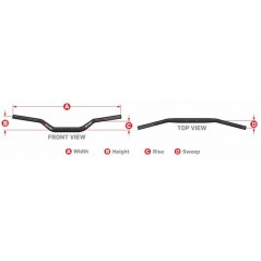 SCAR motorcycle handlebar without bar O RC Ø28.6MM 4010002401