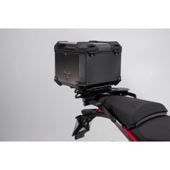 SW-MOTECH Aluminum motorcycle trunk + luggage rack + padlocks TRAX ADV - STREET-RACK TRAX ADV - STREET-RACK GPT228927000VAR