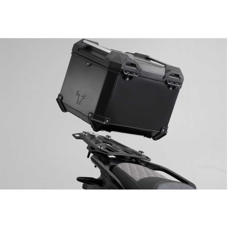 SW-MOTECH Aluminum motorcycle trunk + luggage rack + padlocks TRAX ADV - ADVENTURE-RACK TRAX ADV - ADVENTURE-RACK GPT061487001VA