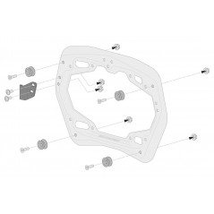 SW-MOTECH Aluminum side cases + supports + cylinder TRAX ADV 45/45L - PRO TRAX ADV 45/45L - PRO KFT228227010VAR