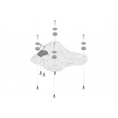 SW-MOTECH Kit adapters for luggage rack ADVENTURE-RACK TRAX ADV/ION/EVO ADVENTURE-RACK TRAX ADV/ION/EVO GPT0015235100B