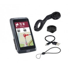 SIGMA Cuentakilometros bicicleta con soporte manillar y potencia GPS ROX 12.1 EVO BASIC GREY 61353