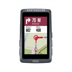 SIGMA Cuentakilometros bicicleta con soporte manillar y potencia GPS ROX 12.1 EVO BASIC GREY 61353