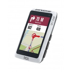 SIGMA Cuentakilometros bicicleta con soporte manillar y potencia GPS ROX 12.1 EVO BASIC WHITE 61355