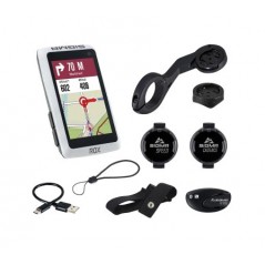 SIGMA Cuentakilometros bicicleta con set de accesorios completo GPS ROX 12.1 EVO WHITE 61356