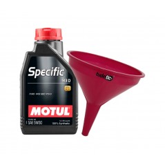 TUDETIC Aceite lubricante + Embudo FORD 913D 5W30 1L KT-9