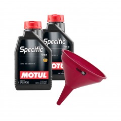 TUDETIC Kit 2x Aceite de Motor + Embudo FORD 913D 5W30 1L KT-10