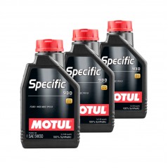 TUDETIC Kit de 3x Aceite Motor FORD 913D 5W30 1L KT-14