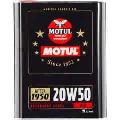 TUDETIC - Kit 4x Aceite lubricante para motor 20W50 MOTUL CLASSIC 2L KT-23