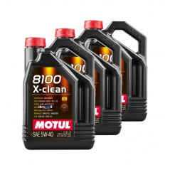 TUDETIC Kit de 3x Aceite Motor 8100 X-CLEAN C3 5W40 5L KT-28