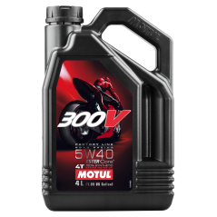 TUDETIC Aceite de motor + Embudo 4T 300V FL ROAD RACING 5W40 4L KT-59