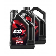 TUDETIC 2x Aceite de motor 4T 300V FL ROAD RACING 5W40 4L KT-61