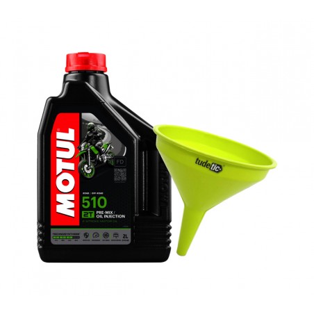 TUDETIC Aceite de motor + Embudo 510 2T 2L KT-96
