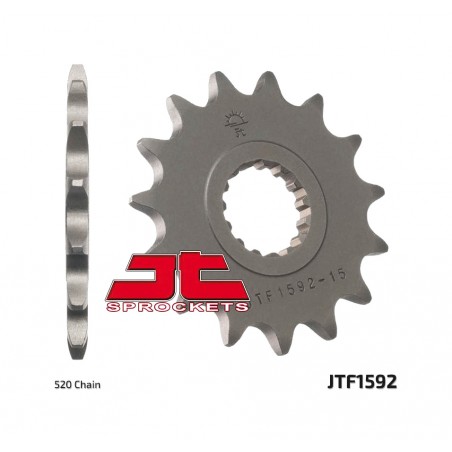 JT SPROCKETS Standard steel front sprocket 1592 P-520 1077291001