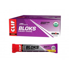 CLIF Box of 18 packages energizing blackberry gummies for athletes BLOKS 1200105000083