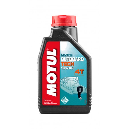 MOTUL Aceite Lubricante para motor fueraborda OUTBOARD TECH 4T 10W40 1L 106397