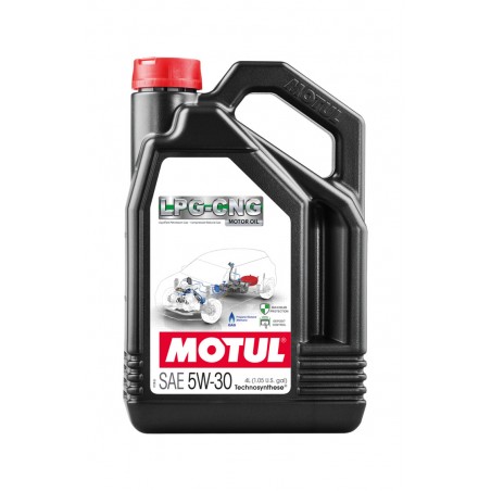 MOTUL Aceite lubricante motor sintético para coche LPG-CNG 5W30 5L (4UD) 110665