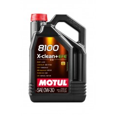 MOTUL Synthetic car engine lubricant oil 8100 X-CLEAN+ EFE 0W30 5L (4UD) 111678