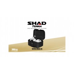 SHAD Baúl trasero moto metálico totalmente negro TR55 TERRA PURE BLACK D0TR55200B