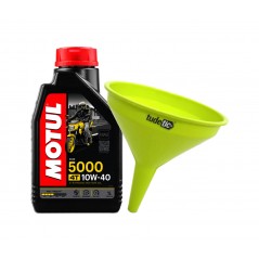 TUDETIC Aceite de motor + Embudo 5000 10W40 4T 1L KT-142