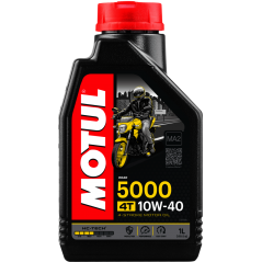 TUDETIC - Kit de 3x Aceite Motor y Embudo 5000 10W40 4T 1L KT-145