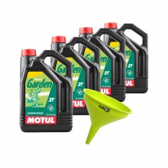 TUDETIC Complete Kit of 4x Motor Oil + Garden Funnel 2T 5L KT-154