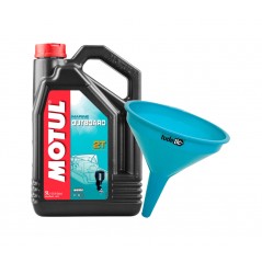TUDETIC Kit Aceite de motor náutico + embudo OUTBOARD 2T 5L KT-177
