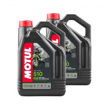 TUDETIC Kit de 2x aceite motor 510 2T 4L KT-198