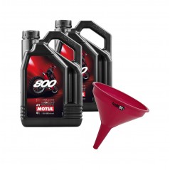 TUDETIC - Kit 2x Aceite Motor + Embudo 800 2T FL OFF ROAD 4L KT-219