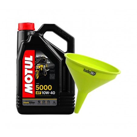 TUDETIC Kit Aceite de Motor + Embudo 5000 4T 4L KT-225